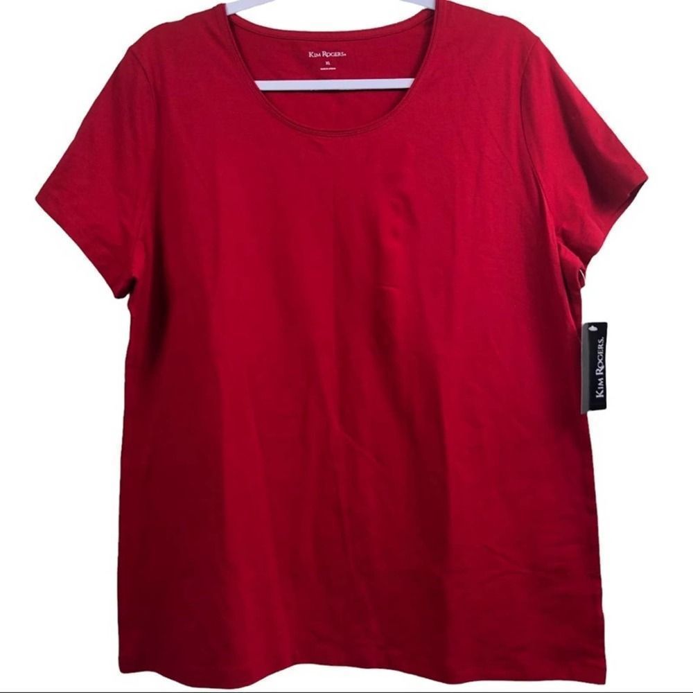 Red and  Blue Short Sleeve Tops Lot of 2